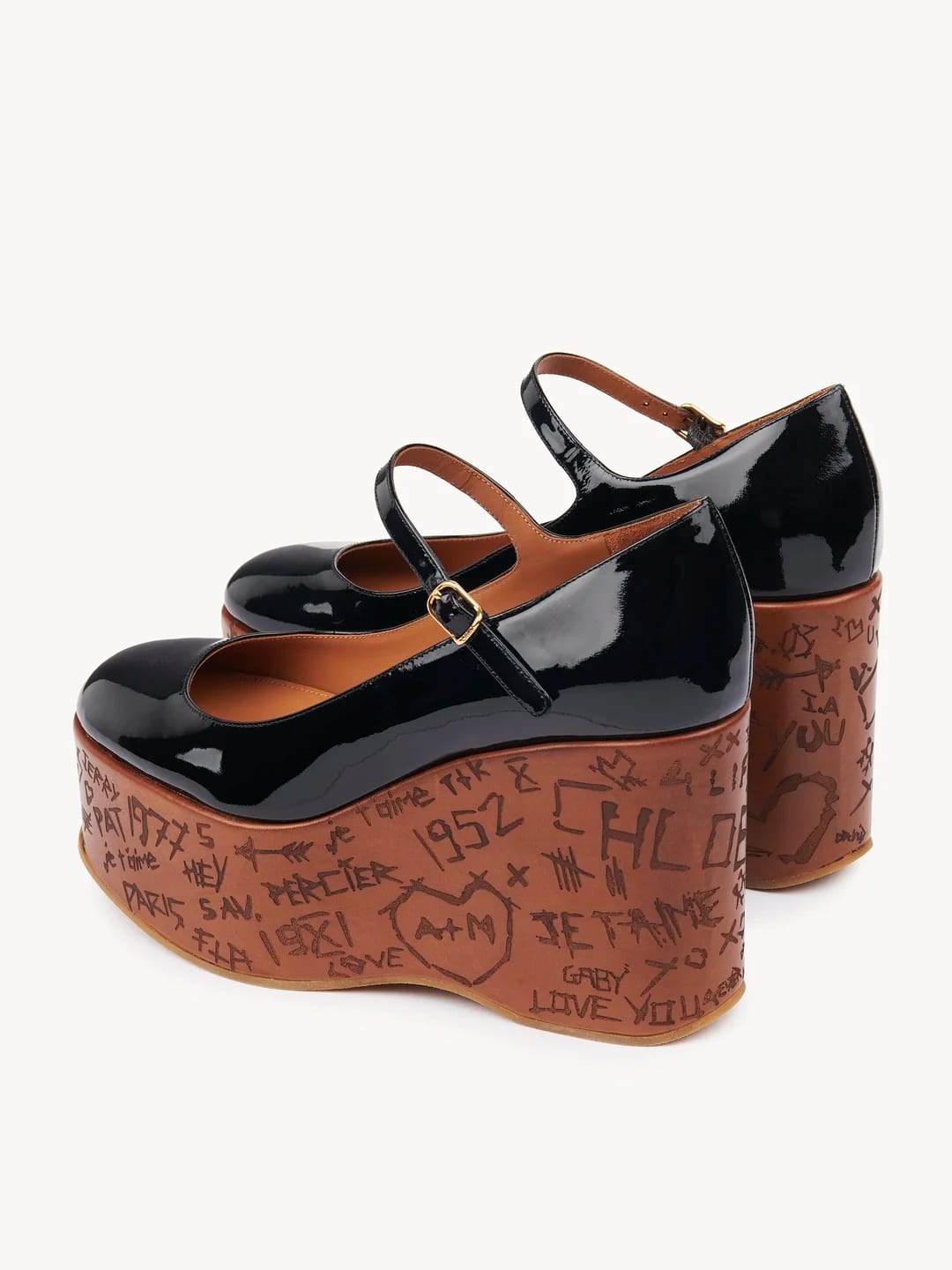 Maxime Wedge Pump in Black, $1407 (approximately P80,008.35), CHLOE, chloe.com